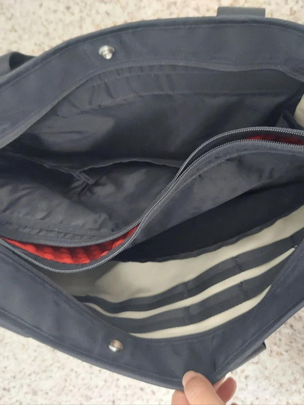Timbuk2 Black Cargo Tote Bag Laptop Travel Commuter